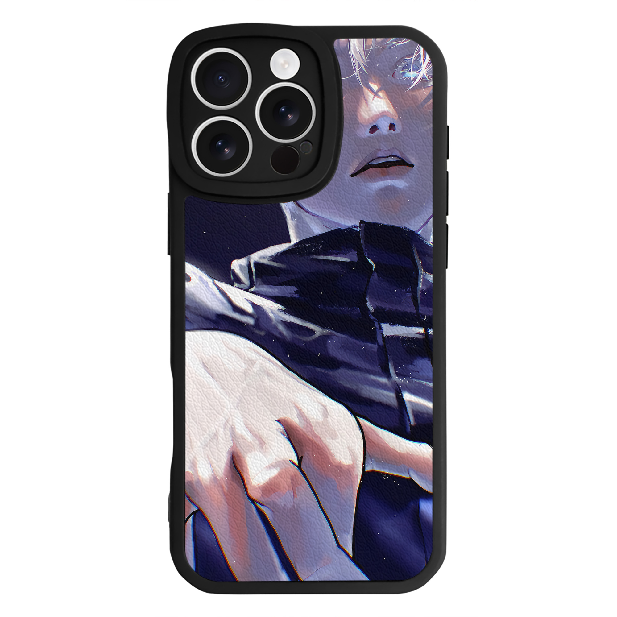（画像用） 呪術廻戦 Jujutsu Kaisen 【iPhone 16シリーズ対応】シリコンスマホケース（レザー調） 材質：シリコン